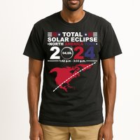 2024 Total Solar Eclipse April 8 Path Of The Eclipse Tall T-Shirt