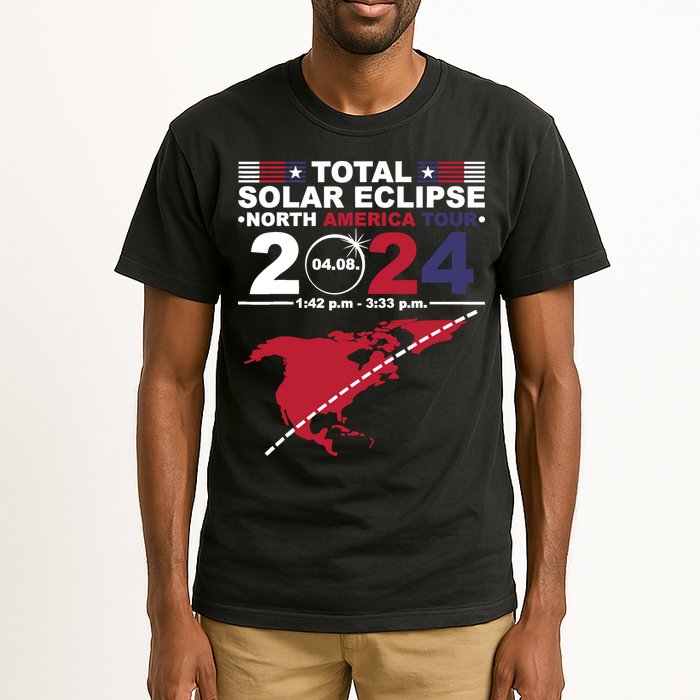 2024 Total Solar Eclipse April 8 Path Of The Eclipse Tall T-Shirt