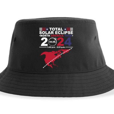 2024 Total Solar Eclipse April 8 Path Of The Eclipse Sustainable Bucket Hat