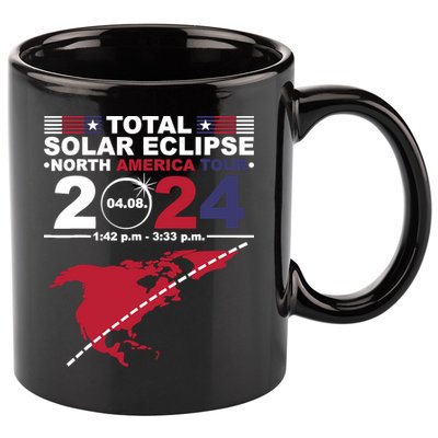 2024 Total Solar Eclipse April 8 Path Of The Eclipse 11oz C Handle Ceramic Mug