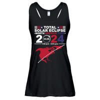2024 Total Solar Eclipse April 8 Path Of The Eclipse Ladies Essential Flowy Tank