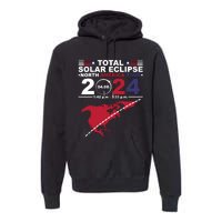 2024 Total Solar Eclipse April 8 Path Of The Eclipse Premium Hoodie