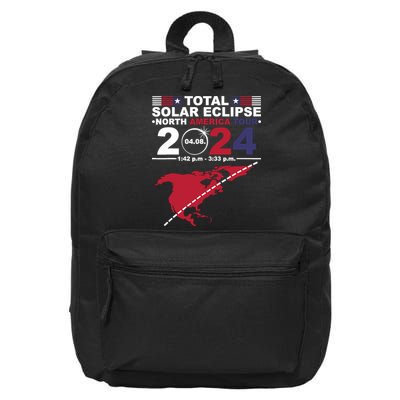 2024 Total Solar Eclipse April 8 Path Of The Eclipse 16 in Basic Backpack
