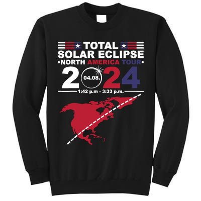 2024 Total Solar Eclipse April 8 Path Of The Eclipse Tall Sweatshirt