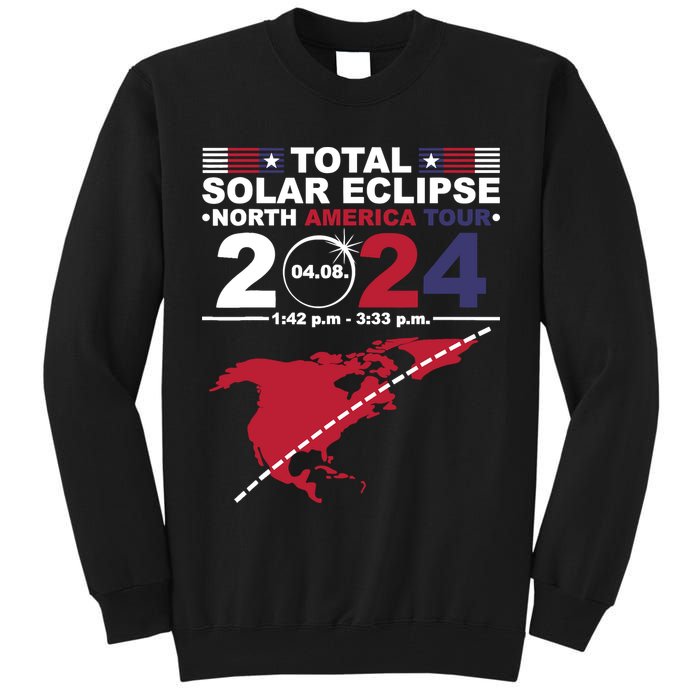 2024 Total Solar Eclipse April 8 Path Of The Eclipse Tall Sweatshirt