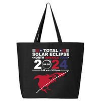 2024 Total Solar Eclipse April 8 Path Of The Eclipse 25L Jumbo Tote