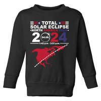 2024 Total Solar Eclipse April 8 Path Of The Eclipse Toddler Sweatshirt
