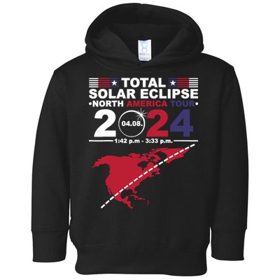 2024 Total Solar Eclipse April 8 Path Of The Eclipse Toddler Hoodie