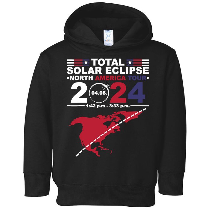 2024 Total Solar Eclipse April 8 Path Of The Eclipse Toddler Hoodie