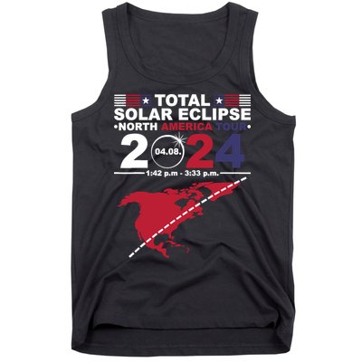 2024 Total Solar Eclipse April 8 Path Of The Eclipse Tank Top