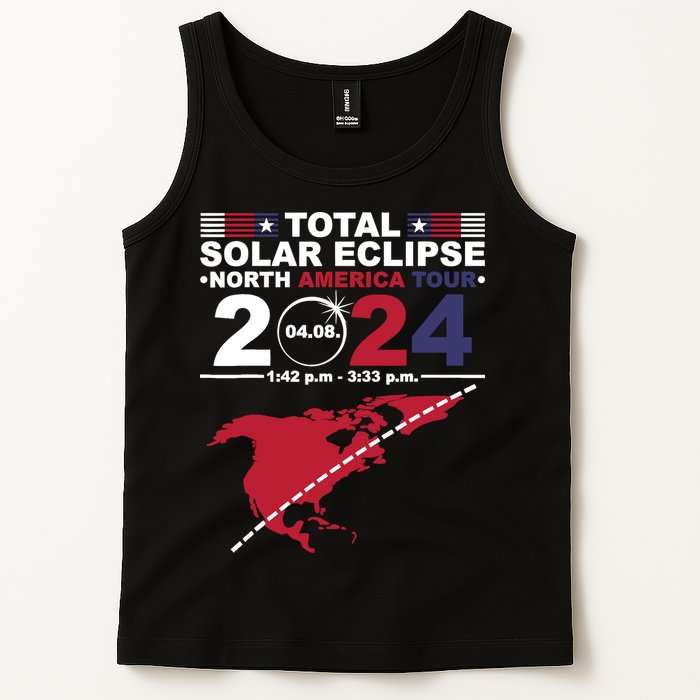2024 Total Solar Eclipse April 8 Path Of The Eclipse Tank Top