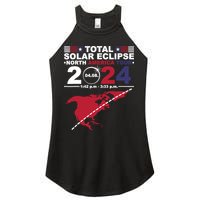 2024 Total Solar Eclipse April 8 Path Of The Eclipse Women's Perfect Tri Rocker Tank