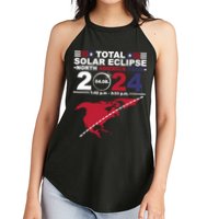 2024 Total Solar Eclipse April 8 Path Of The Eclipse Women's Perfect Tri Rocker Tank