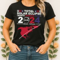2024 Total Solar Eclipse April 8 Path Of The Eclipse Womens T-Shirt