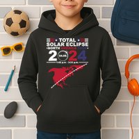 2024 Total Solar Eclipse April 8 Path Of The Eclipse Kids Hoodie