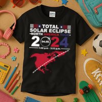 2024 Total Solar Eclipse April 8 Path Of The Eclipse Kids T-Shirt