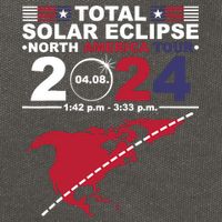 2024 Total Solar Eclipse April 8 Path Of The Eclipse Cotton Canvas Backpack