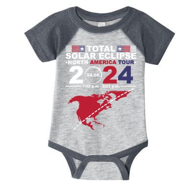 2024 Total Solar Eclipse April 8 Path Of The Eclipse Infant Baby Jersey Bodysuit