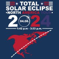 2024 Total Solar Eclipse April 8 Path Of The Eclipse Infant Baby Jersey Bodysuit