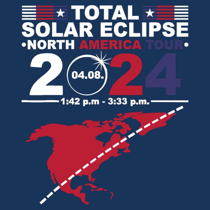 2024 Total Solar Eclipse April 8 Path Of The Eclipse Infant Baby Jersey Bodysuit