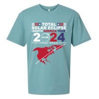 2024 Total Solar Eclipse April 8 Path Of The Eclipse Sueded Cloud Jersey T-Shirt