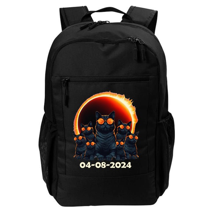 2024 Total Solar Eclipse Cat Matching Family or Friends Daily Commute Backpack