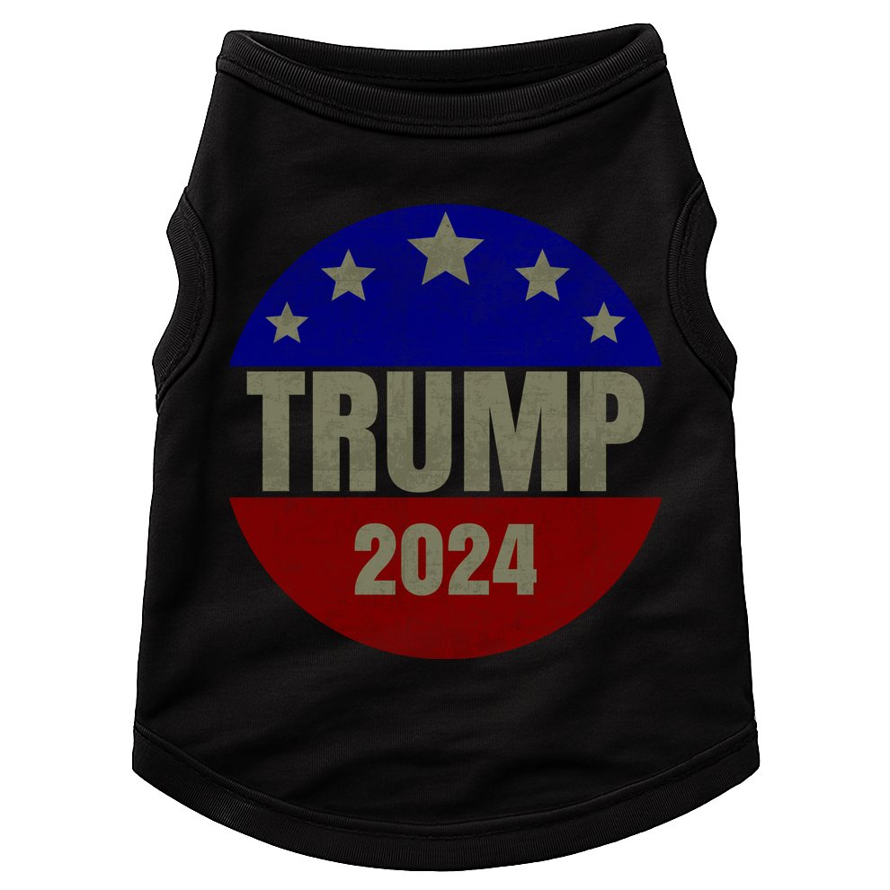 2024 Trump, Save America Again USA Flag Doggie Tank