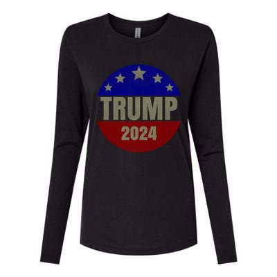 2024 Trump, Save America Again USA Flag Womens Cotton Relaxed Long Sleeve T-Shirt