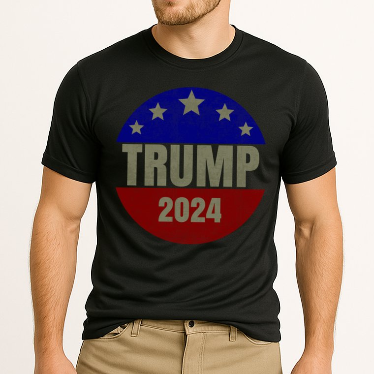 2024 Trump, Save America Again USA Flag Cooling Performance Crew T-Shirt