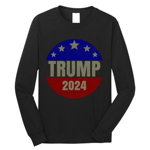 2024 Trump, Save America Again USA Flag Long Sleeve Shirt