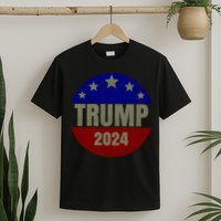 2024 Trump, Save America Again USA Flag T-Shirt