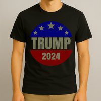 2024 Trump, Save America Again USA Flag T-Shirt