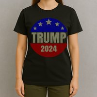 2024 Trump, Save America Again USA Flag T-Shirt