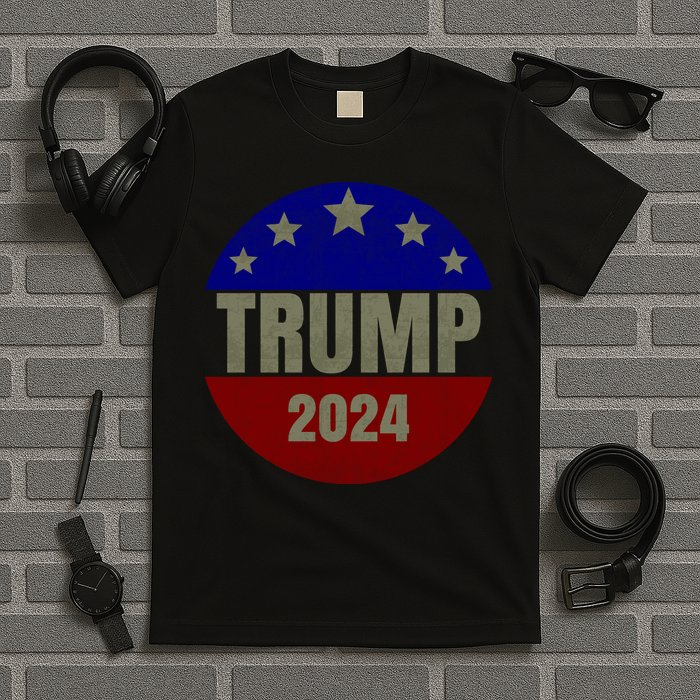 2024 Trump, Save America Again USA Flag T-Shirt