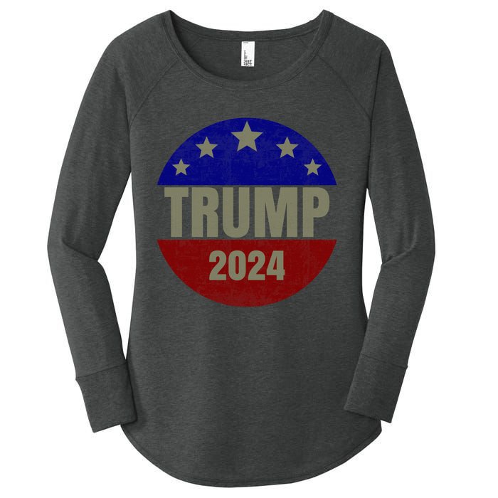 2024 Trump, Save America Again USA Flag Women's Perfect Tri Tunic Long Sleeve Shirt