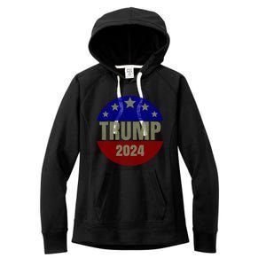 2024 Trump, Save America Again USA Flag Women's Fleece Hoodie