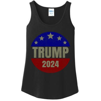 2024 Trump, Save America Again USA Flag Ladies Essential Tank