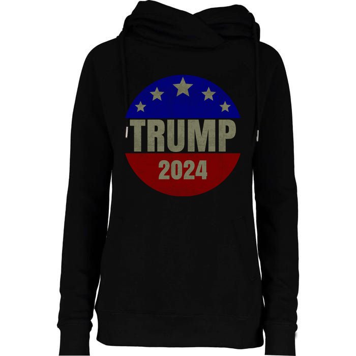 2024 Trump, Save America Again USA Flag Womens Funnel Neck Pullover Hood