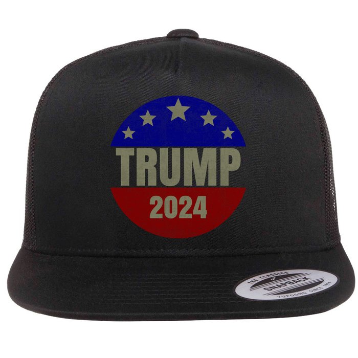 2024 Trump, Save America Again USA Flag Flat Bill Trucker Hat