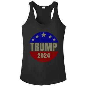 2024 Trump, Save America Again USA Flag Ladies PosiCharge Competitor Racerback Tank