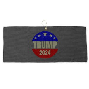 2024 Trump, Save America Again USA Flag Large Microfiber Waffle Golf Towel