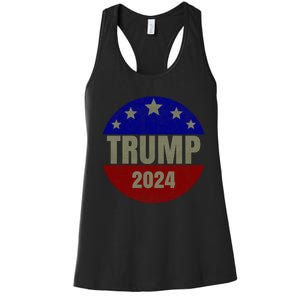 2024 Trump, Save America Again USA Flag Women's Racerback Tank