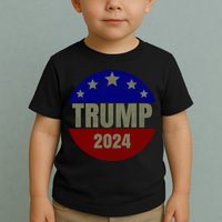 2024 Trump, Save America Again USA Flag Toddler T-Shirt