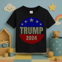 2024 Trump, Save America Again USA Flag Toddler T-Shirt