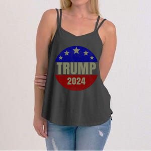 2024 Trump, Save America Again USA Flag Women's Strappy Tank