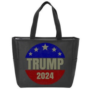 2024 Trump, Save America Again USA Flag Zip Tote Bag