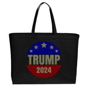 2024 Trump, Save America Again USA Flag Cotton Canvas Jumbo Tote