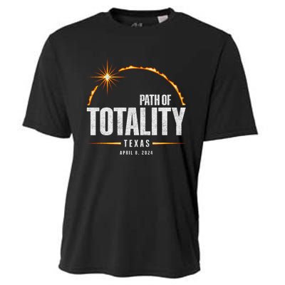 2024 Total Solar Eclipse Texas Total Eclipse 2024 Cooling Performance Crew T-Shirt