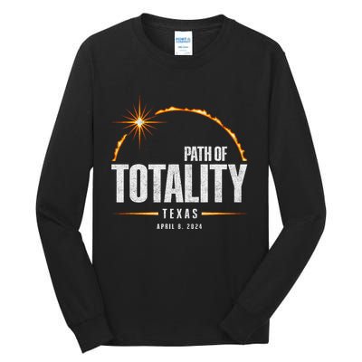 2024 Total Solar Eclipse Texas Total Eclipse 2024 Tall Long Sleeve T-Shirt