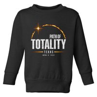 2024 Total Solar Eclipse Texas Total Eclipse 2024 Toddler Sweatshirt